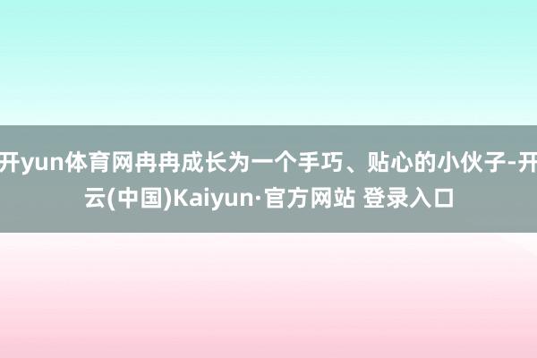 开yun体育网冉冉成长为一个手巧、贴心的小伙子-开云(中国)Kaiyun·官方网站 登录入口